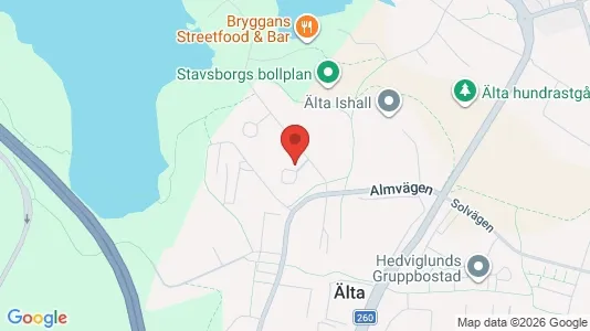 Lägenheter till salu i Nacka - kort over placeringen