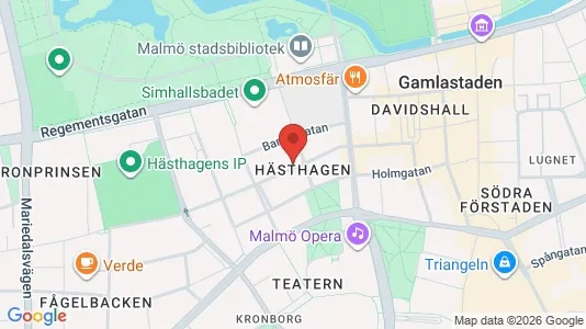 Lägenheter till salu i Malmö Centrum - kort over placeringen