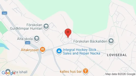 Lägenheter till salu i Nacka - kort over placeringen