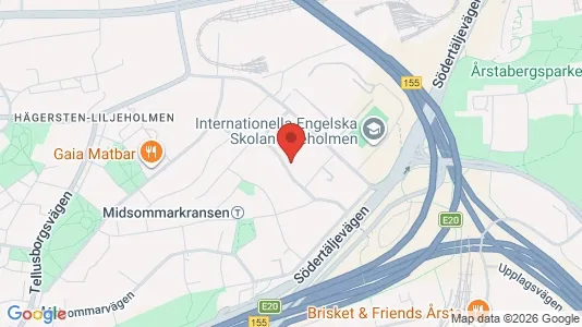 Lägenheter till salu i Söderort - kort over placeringen