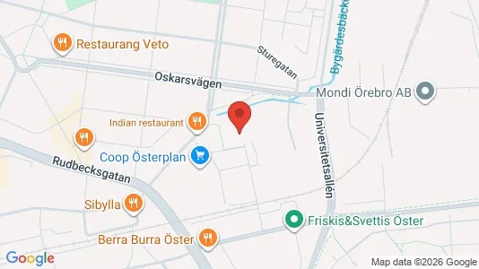Lägenheter till salu i Örebro - kort over placeringen