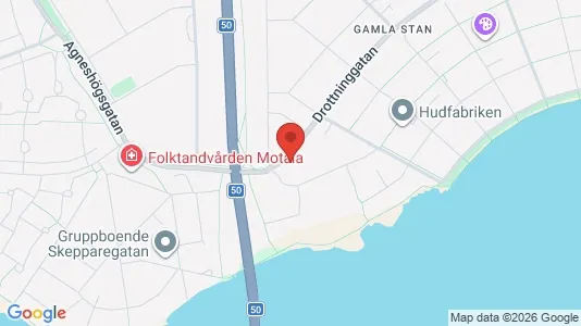 Lägenheter att hyra i Motala - kort over placeringen