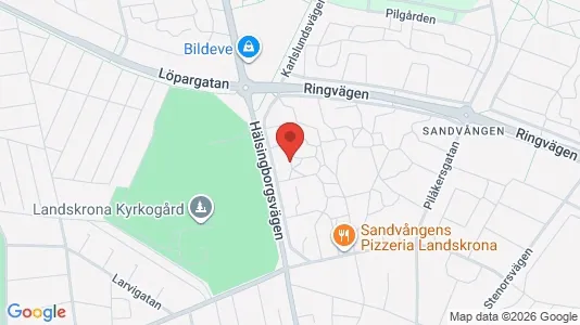 Lägenheter att hyra i Landskrona - kort over placeringen
