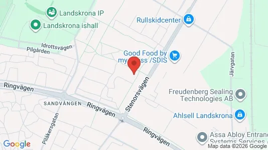 Lägenheter att hyra i Landskrona - kort over placeringen