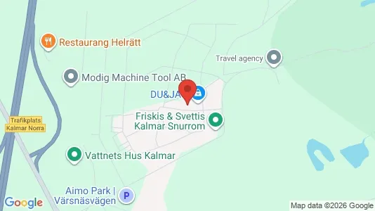 Lägenheter att hyra i Kalmar - kort over placeringen