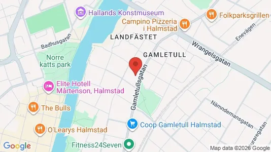 Lägenheter att hyra i Halmstad - kort over placeringen