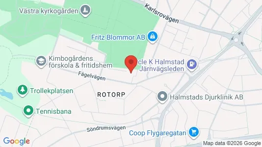 Lägenheter att hyra i Halmstad - kort over placeringen