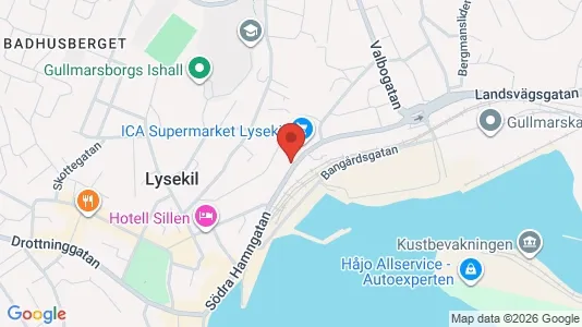 Lägenheter att hyra i Lysekil - kort over placeringen