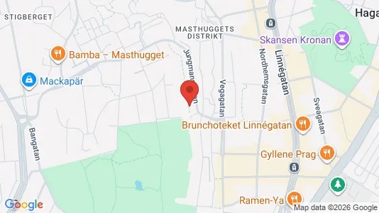 Lägenheter att hyra i Majorna-Linné - kort over placeringen