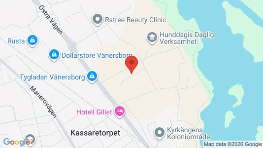 Lägenheter att hyra i Vänersborg - kort over placeringen