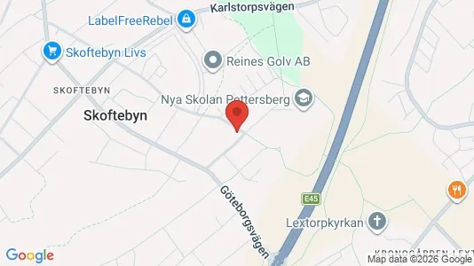 Lägenheter att hyra i Trollhättan - kort over placeringen