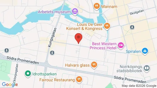 Lägenheter att hyra i Norrköping - kort over placeringen