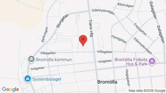 Lägenheter att hyra i Bromölla - kort over placeringen