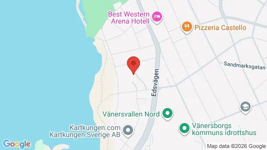 Lägenheter till salu i Vänersborg - kort over placeringen