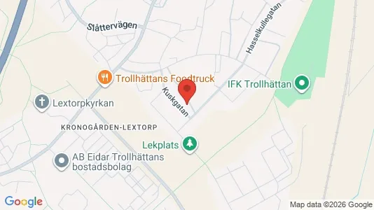 Lägenheter att hyra i Trollhättan - kort over placeringen