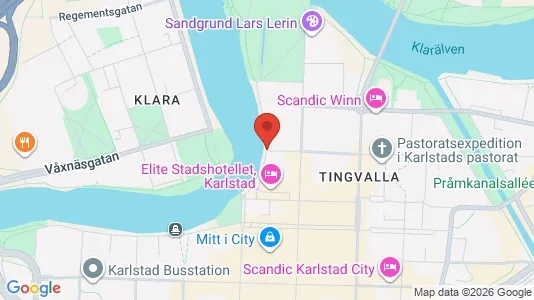 Bostadsrätter till salu i Karlstad - kort over placeringen