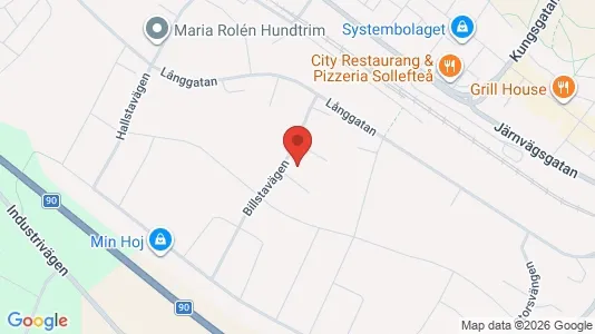 Bostadsrätter till salu i Sollefteå - kort over placeringen
