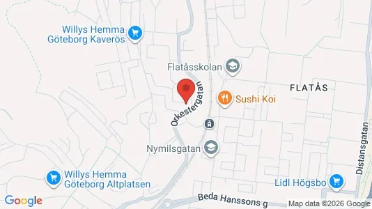 Bostadsrätter till salu i Askim-Frölunda-Högsbo - kort over placeringen
