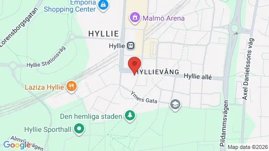 Lägenheter att hyra i Hyllie - kort over placeringen