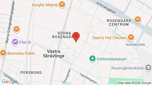 Lägenheter att hyra i Rosengård - kort over placeringen