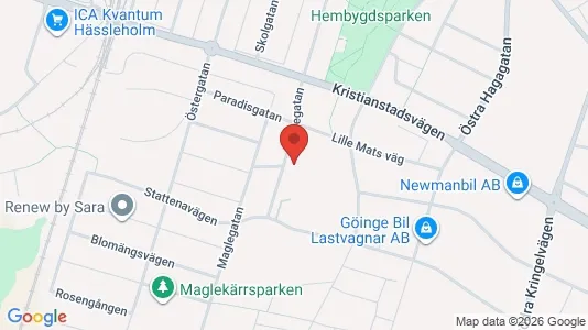 Lägenheter att hyra i Hässleholm - kort over placeringen