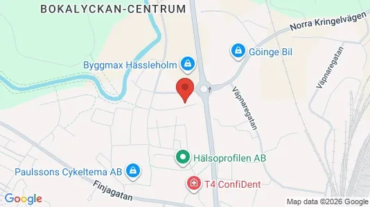 Lägenheter att hyra i Husie - kort over placeringen