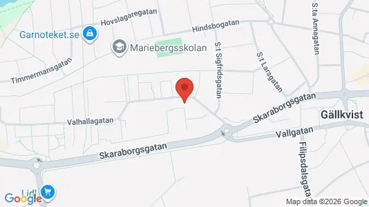 Lägenheter till salu i Skara - kort over placeringen