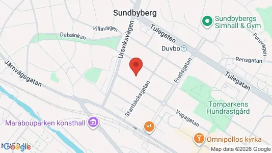Lägenheter till salu i Sundbyberg - kort over placeringen