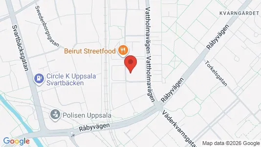 Lägenheter till salu i Uppsala - kort over placeringen