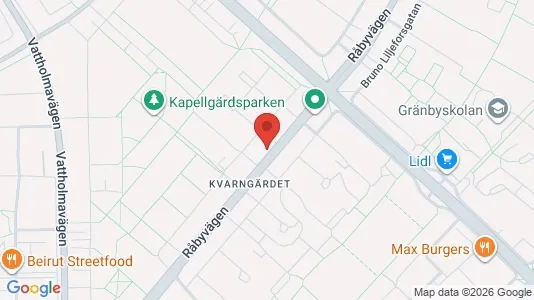 Lägenheter till salu i Uppsala - kort over placeringen