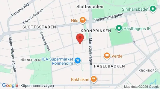 Lägenheter till salu i Malmö Centrum - kort over placeringen