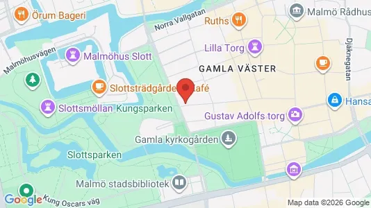 Lägenheter till salu i Malmö Centrum - kort over placeringen