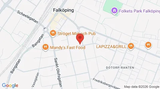 Lägenheter att hyra i Falköping - kort over placeringen