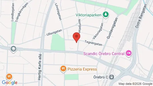 Lägenheter att hyra i Örebro - kort over placeringen