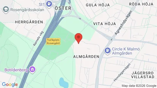 Lägenheter att hyra i Husie - kort over placeringen