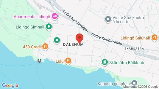 Lägenheter att hyra i Lidingö - kort over placeringen