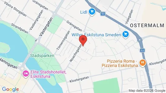 Lägenheter att hyra i Eskilstuna - kort over placeringen