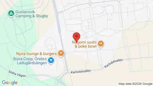 Lägenheter att hyra i Örebro - kort over placeringen
