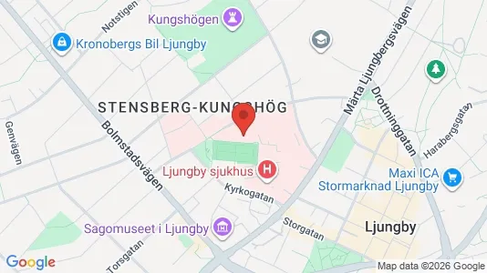 Lägenheter att hyra i Ljungby - kort over placeringen