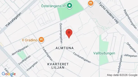Lägenheter att hyra i Uppsala - kort over placeringen