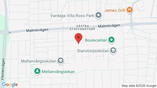 Bostadsrätter till salu i Staffanstorp - kort over placeringen