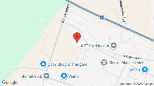 Lägenheter att hyra i Osby - kort over placeringen