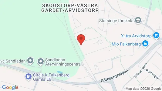 Lägenheter att hyra i Falkenberg - kort over placeringen
